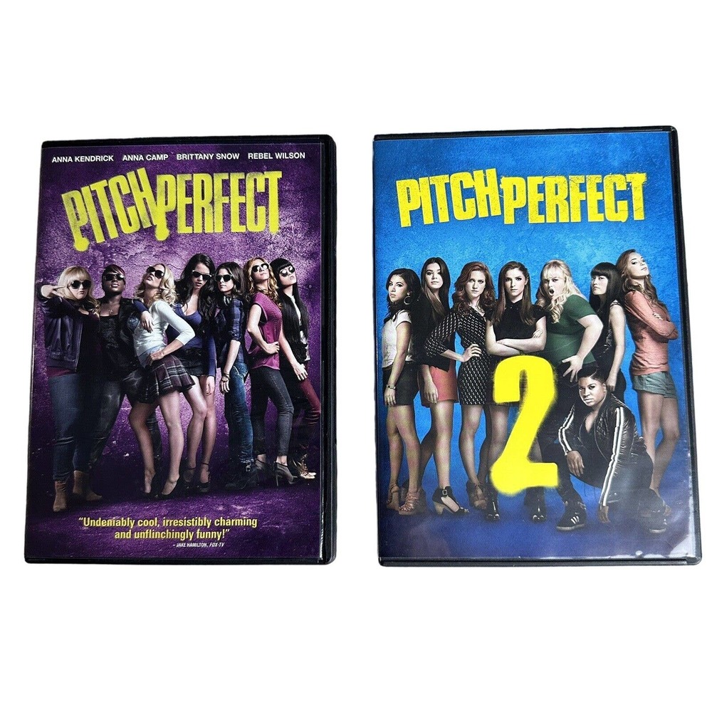 Pitch Perfect and Pitch Perfect 2 Lot Of DVDs